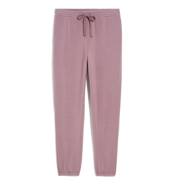 MADEWELL MWL Petite Superbrushed Easygoing Jogger Pants in Fig Purple - Picture 4 of 10